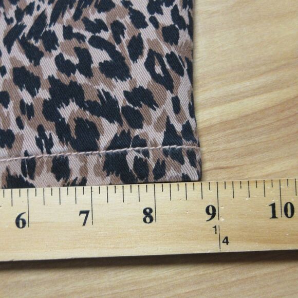 TERRA & SKY High Rise Straight Leg Jeans 26W Leo Face Leopard Animal Denim NWT - Picture 12 of 12